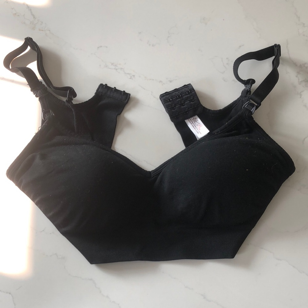 Black Nursing Bra Medium